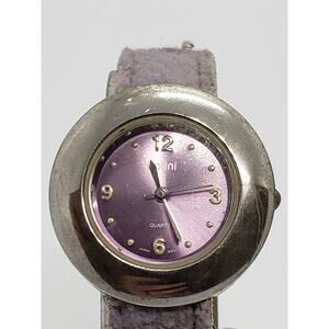 Polini women's watch. Purple iridescent face, Purple adjustable band